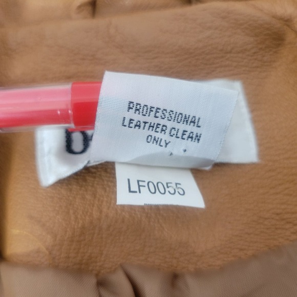 Bagatelle Womens Leather Jacket Size 8 Petite Long Sleeve Brown - Picture 4 of 10